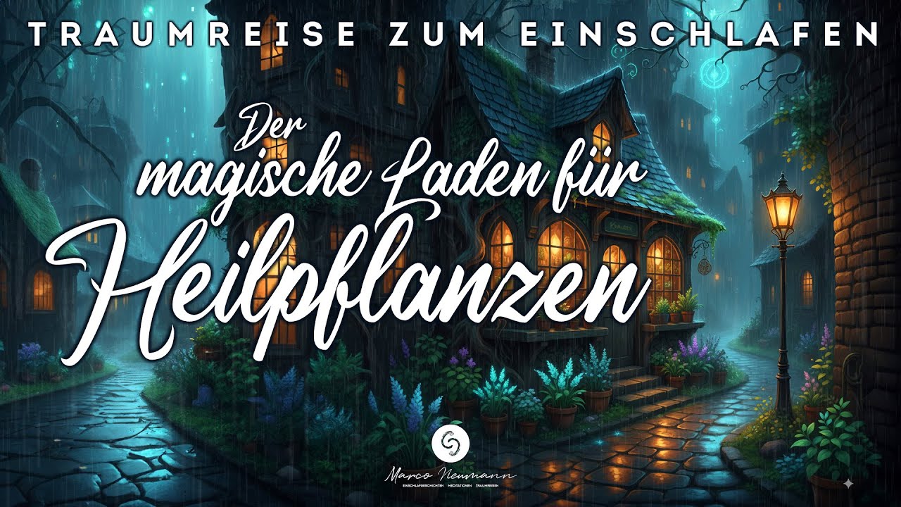 Einschlafen in der Stadt der Träume - Der magische Laden für Heilpflanzen. Traumreise mit Regen
