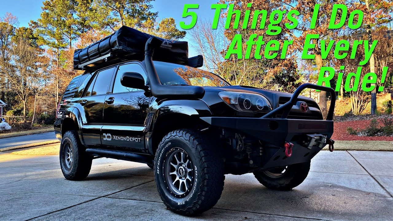 5 Things I Do After Every Ride - Overland - Offroad - Gear and Vehicle Maintenance