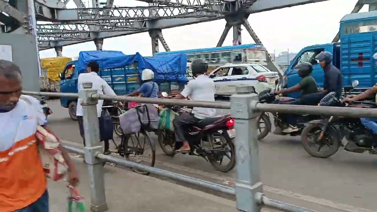 Kolkata Howrah bridge full video Kolkata Howrah bridge full video