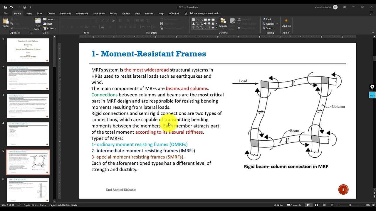 Lateral Load Resisting Systems
