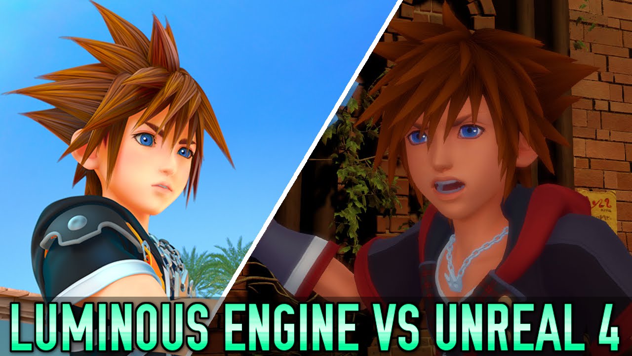 Kingdom Hearts 3 - Luminous Engine VS Unreal Engine 4