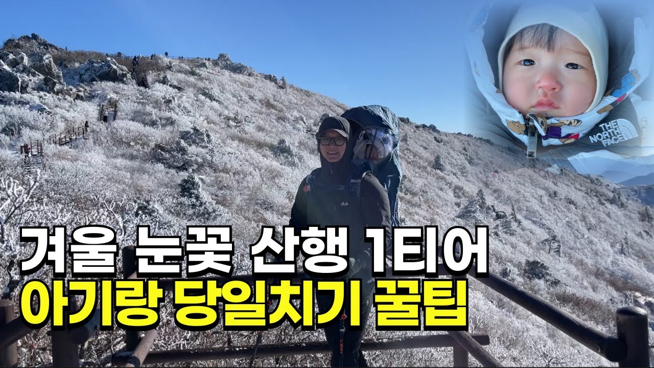 인스타 눈꽃 사진만 보다가 덕유산 아기 데리고 다녀옴 (겨울 눈꽃 산행 1티어)