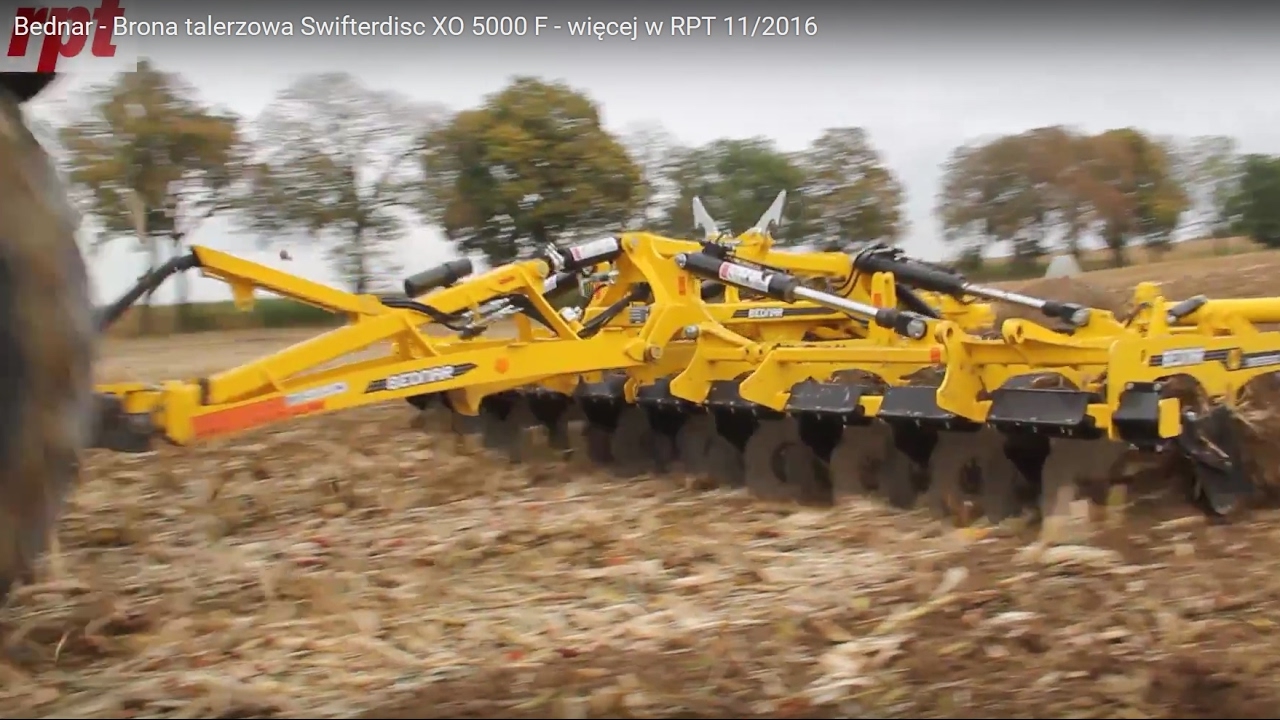 Bednar - Brona talerzowa Swifterdisc XO 5000 F - więcej w miesięczniku RPT 11/2016