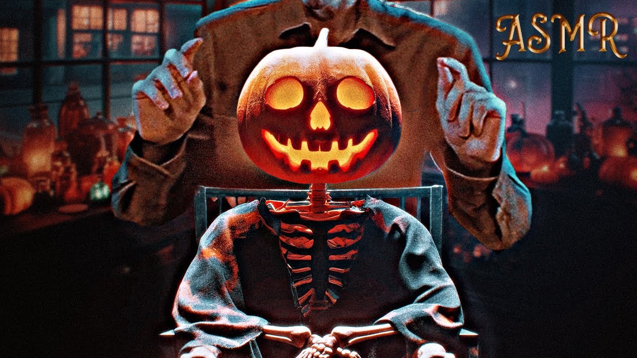 ⋆ ˚｡🎃 All Hallows ASMR 👻Binaural Sounds ⋆ ˚｡ Tapping, Crinkles, Thunderstorm, Magic & Ghosts 🎃｡˚⋆