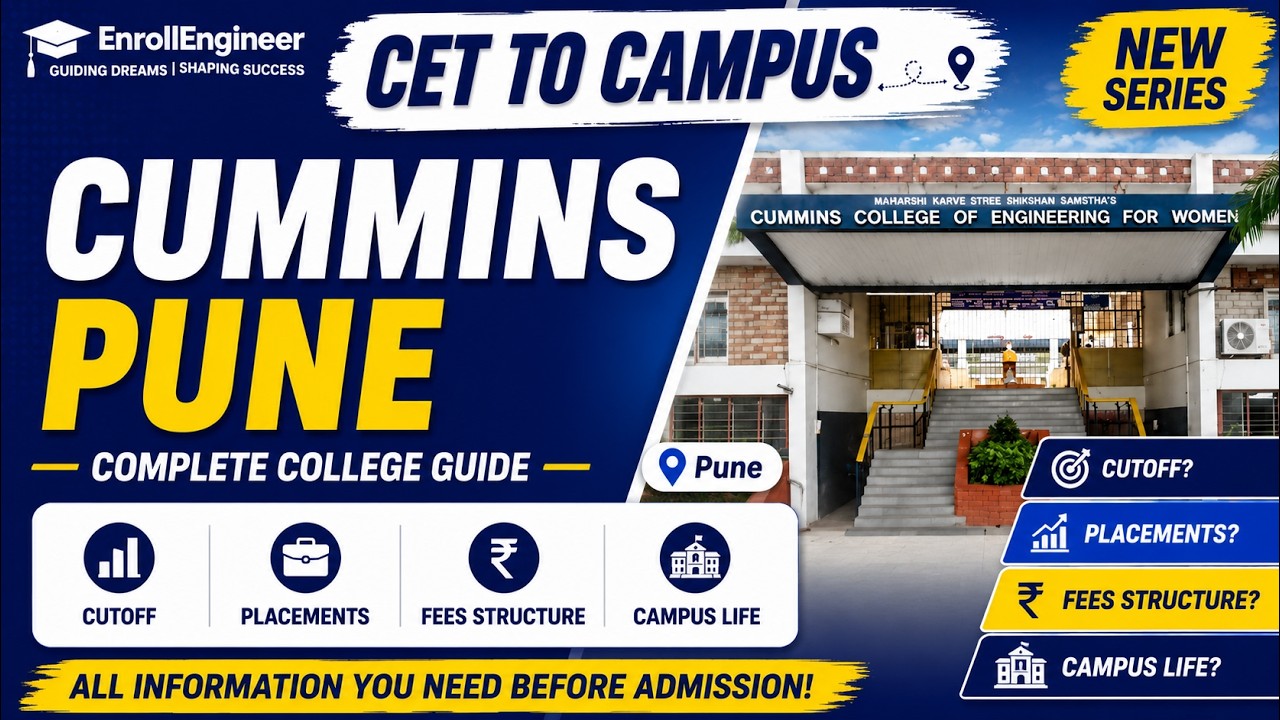 🚨 Cummins College Pune Cutoff, Placements & Fees Explained! | CET To Campus