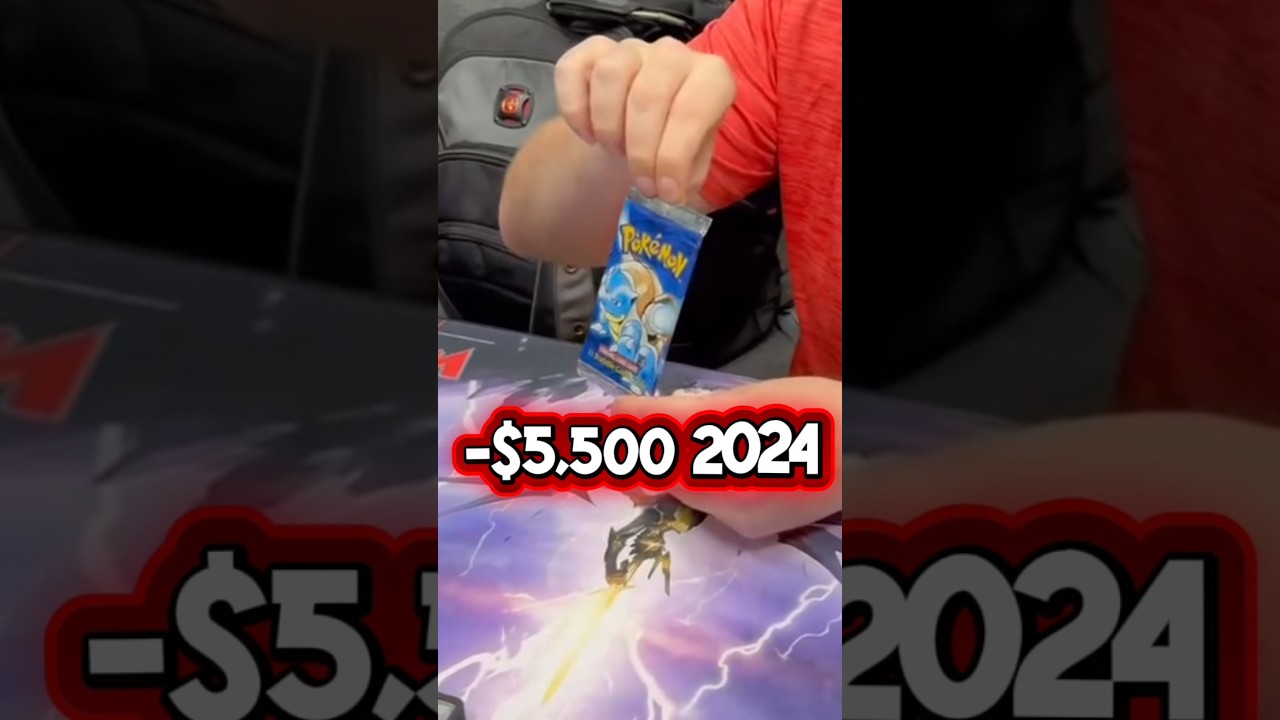 He spent $5,500 on a pack of Pokemon cards and pulled this.