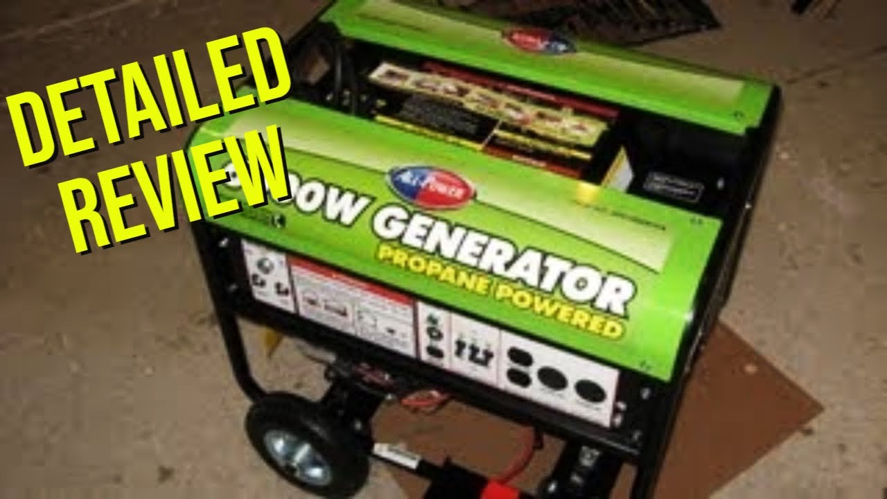 Detailed review of the All Power America 6000 watt propane generator