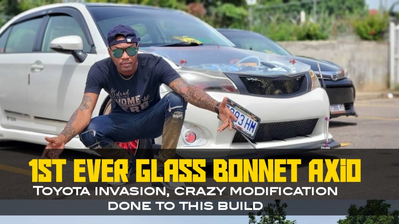 Toyota Invasion. 1ST EVER GLASS BONNET AXIO ON THE ISLAND. comment #caeautoaccessories to win.