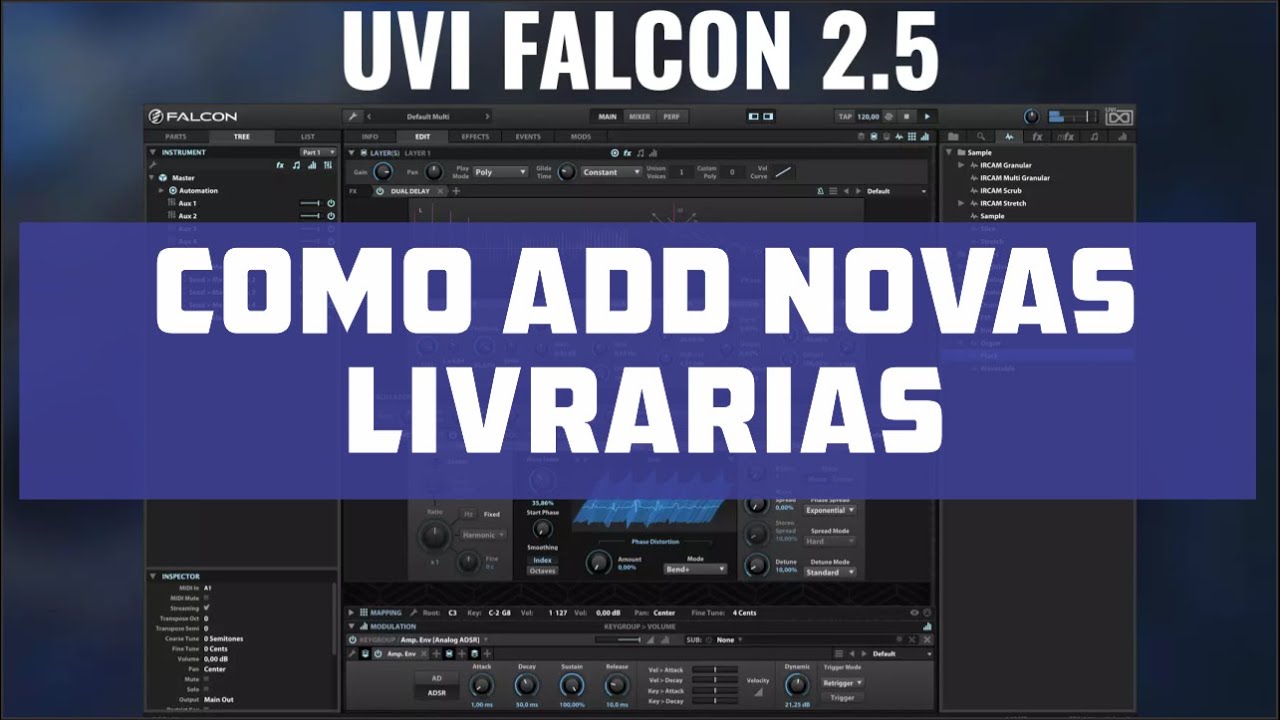 COMO ADICIONAR NOVAS LIVRARIAS NO FALCON UVI