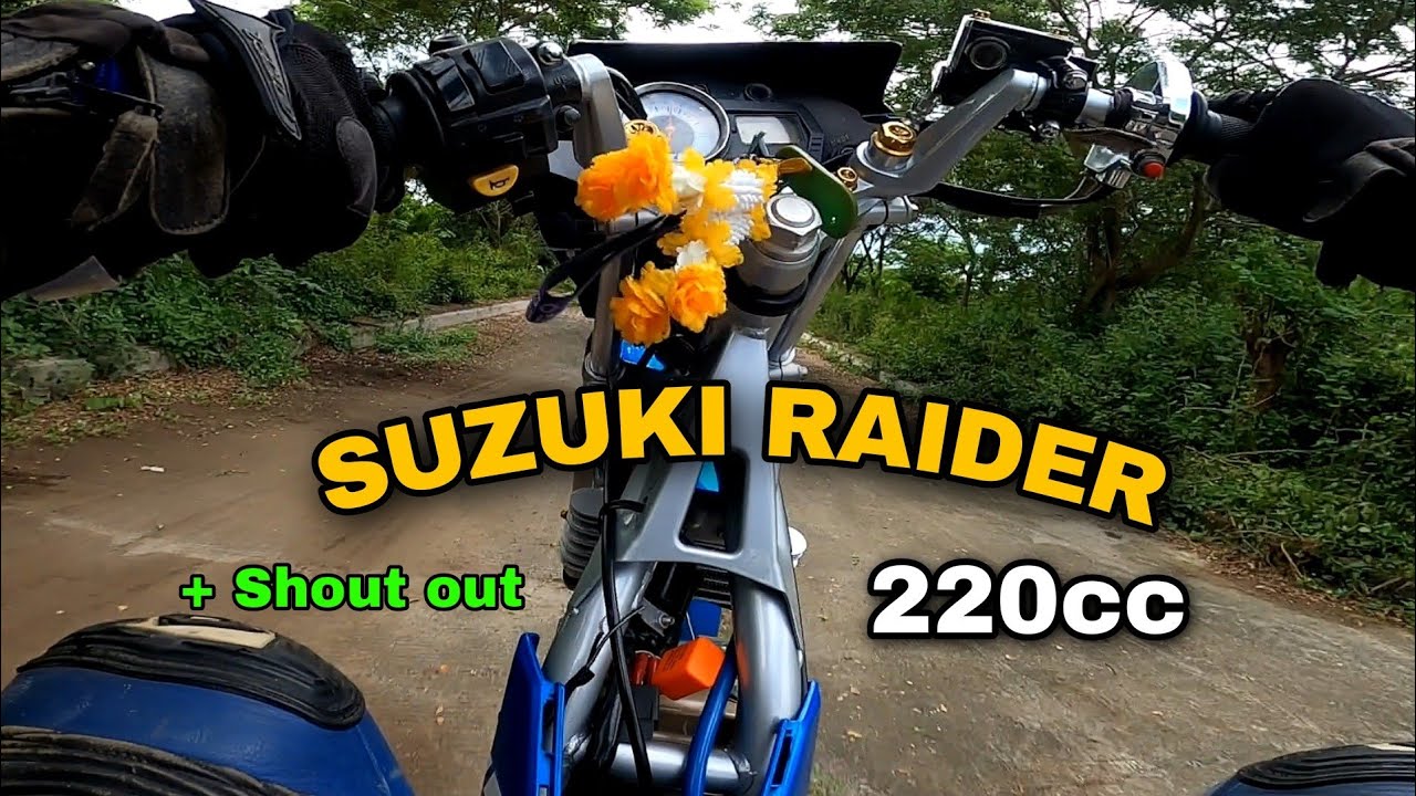 Suzuki Raider 220cc | service bike | touring set up | 68mm +6