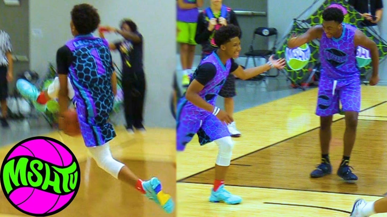 Mikey Williams & Kyree Walker TEAM UP at MSHTV Camp - Friday LEGENDS GAME