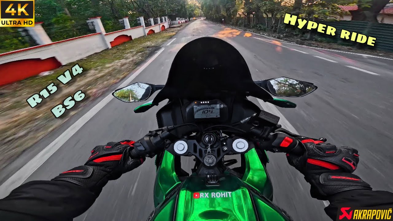 R15 V4 Pure Sound // Downshift + Akrapovic Exhaust // 4K Raw Uncut 
