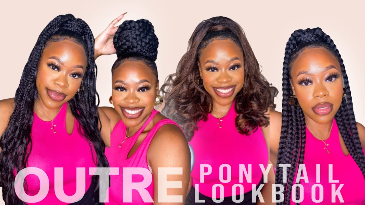 AFFORDABLE PONYTAILS GALORE! | SUMMER 2021 READY! | OUTRE PRETTY QUICK PONYTAILS LOOKBOOK