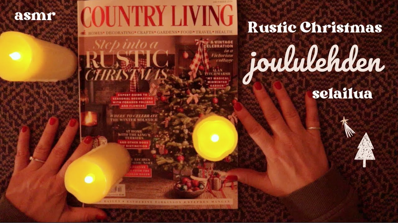 ASMR SUOMI🎄 - Jouluisen lehdenselailua