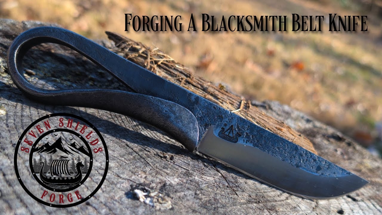 Forging A Blacksmith Belt Knife