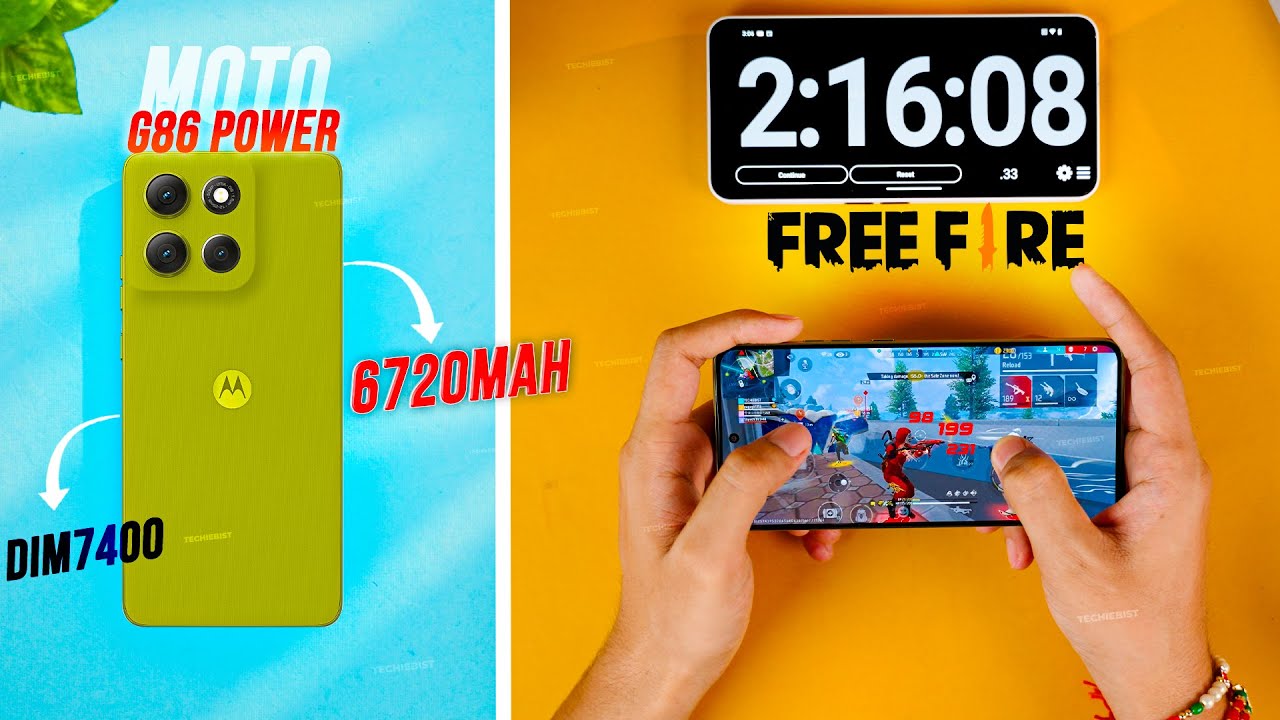 Moto G86 Power Free Fire Gaming, Heating & Battery Test ⚡ Can It Handle the Heat?