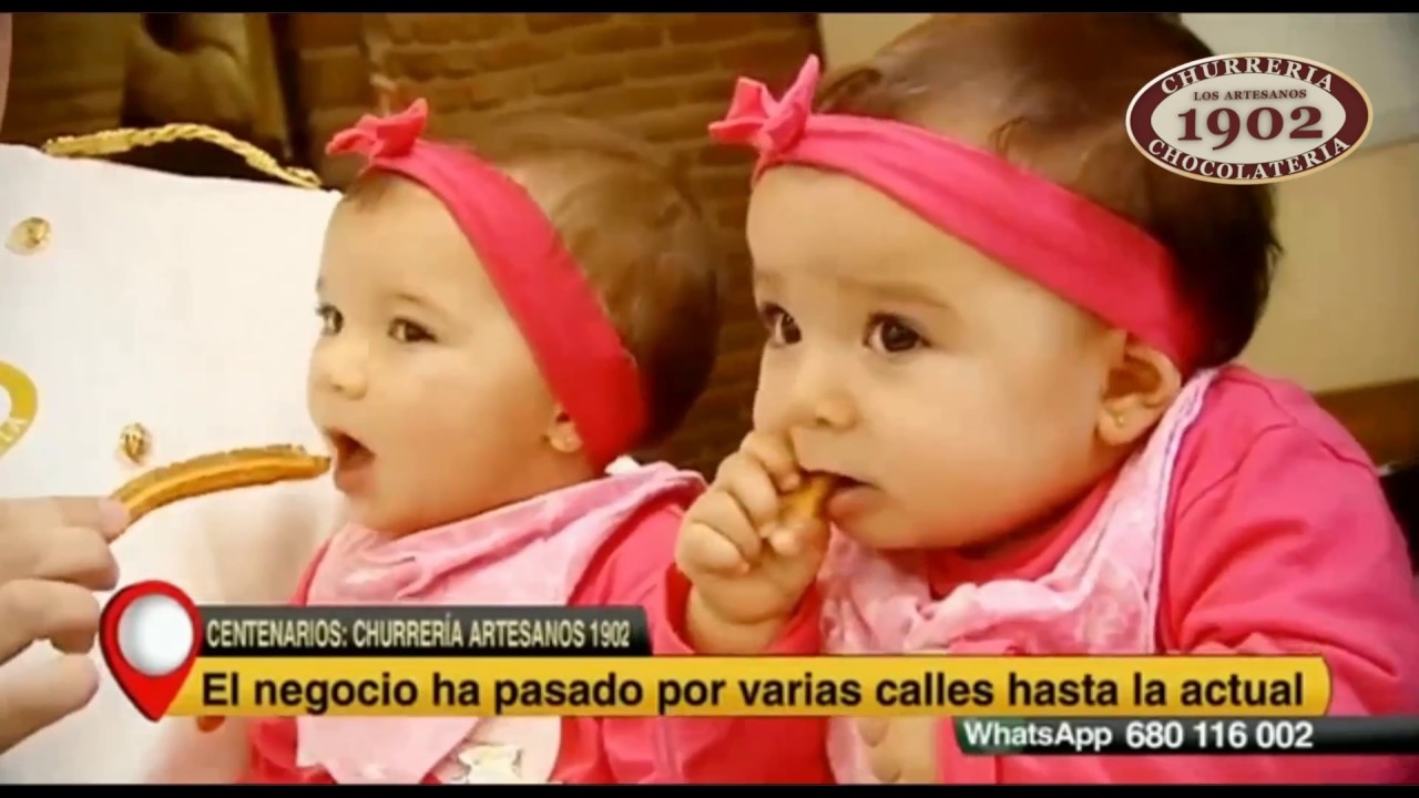 Familia más antigua:Chocolatería 1902 en Telemadrid en la chocolatería churreria