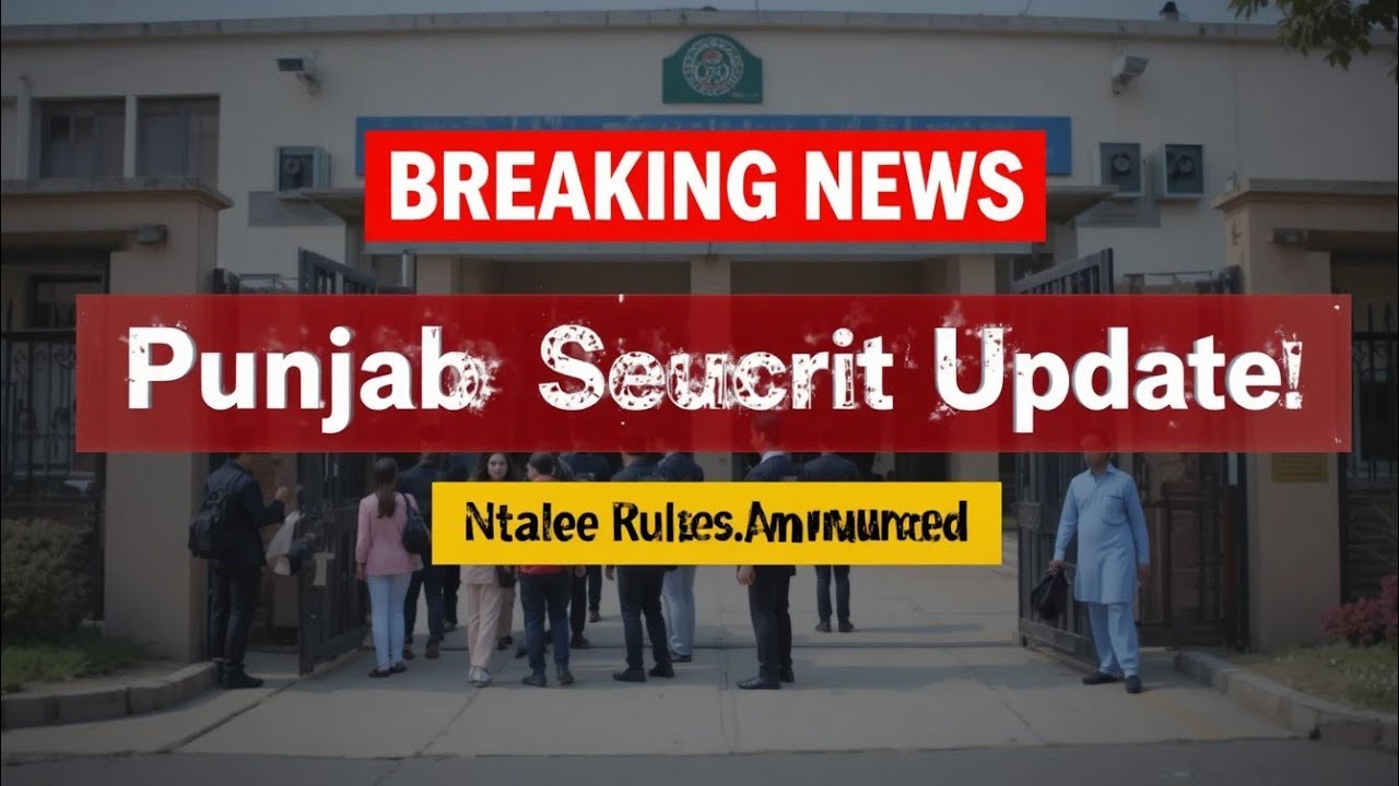 Big Announcement: Punjab Government Tightens School Security Measures!