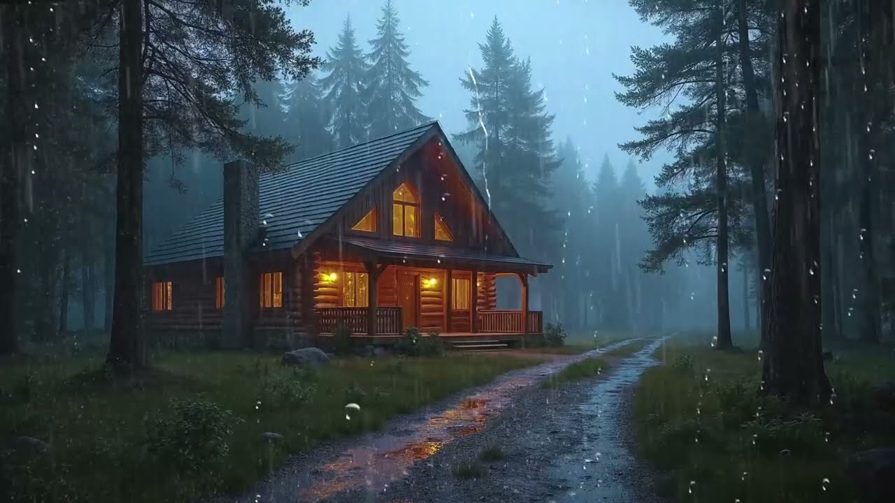 Rain Sounds For Sleeping - 99% Instantly Fall Asleep With Rain And Thunder Sound At Night, ASMR