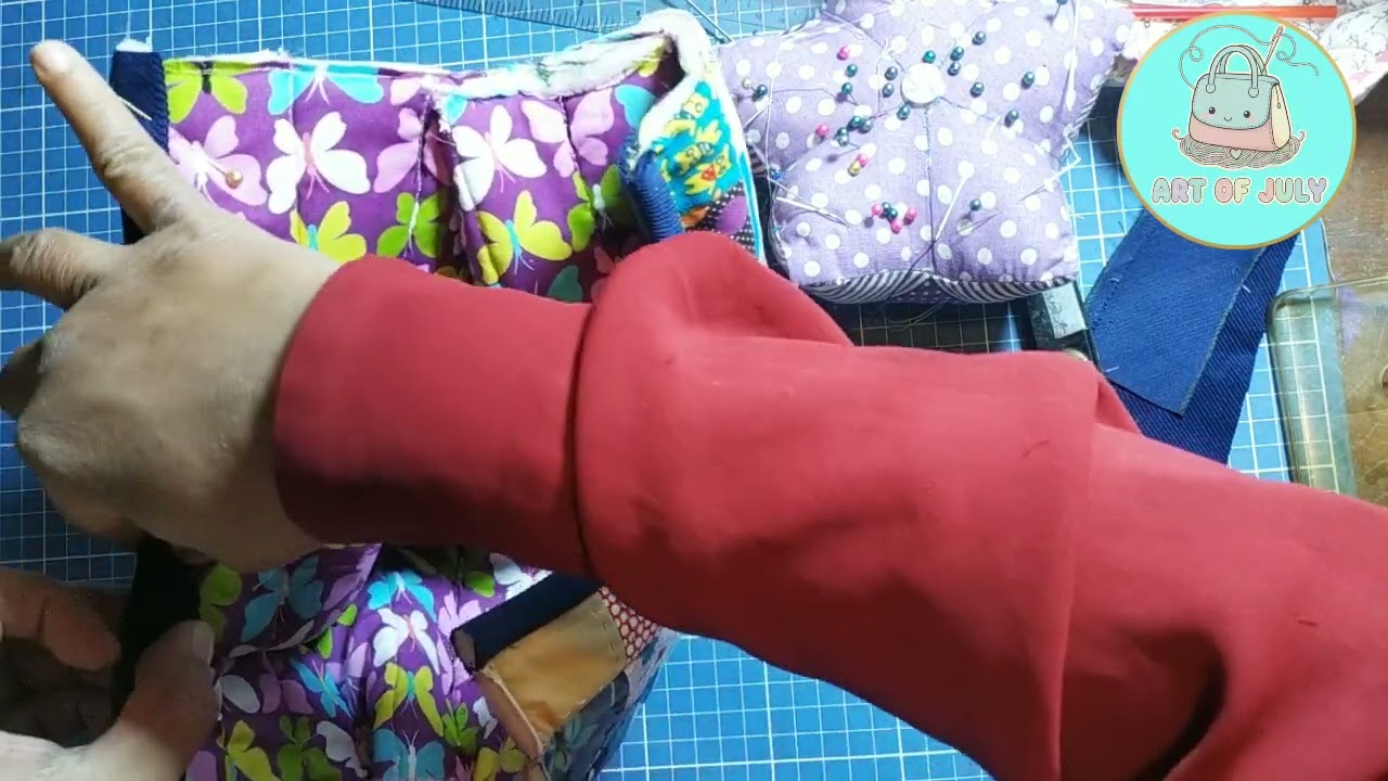 100 squares patchwork bag sewing tutorial part 2