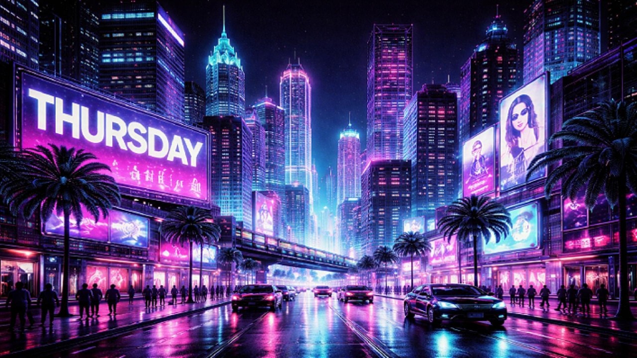 Synthwave Coding Mix 🌆 | 2 Hour Focus Music | Thursday Flow #2 | 7Day Flow