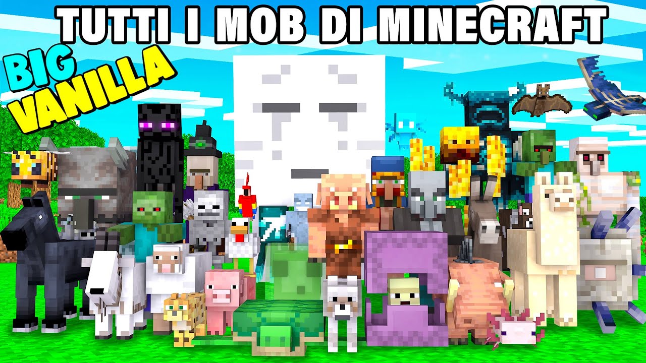COLLEZIONO TUTTI I MOB DI MINECRAFT NELLA BIG VANILLA!