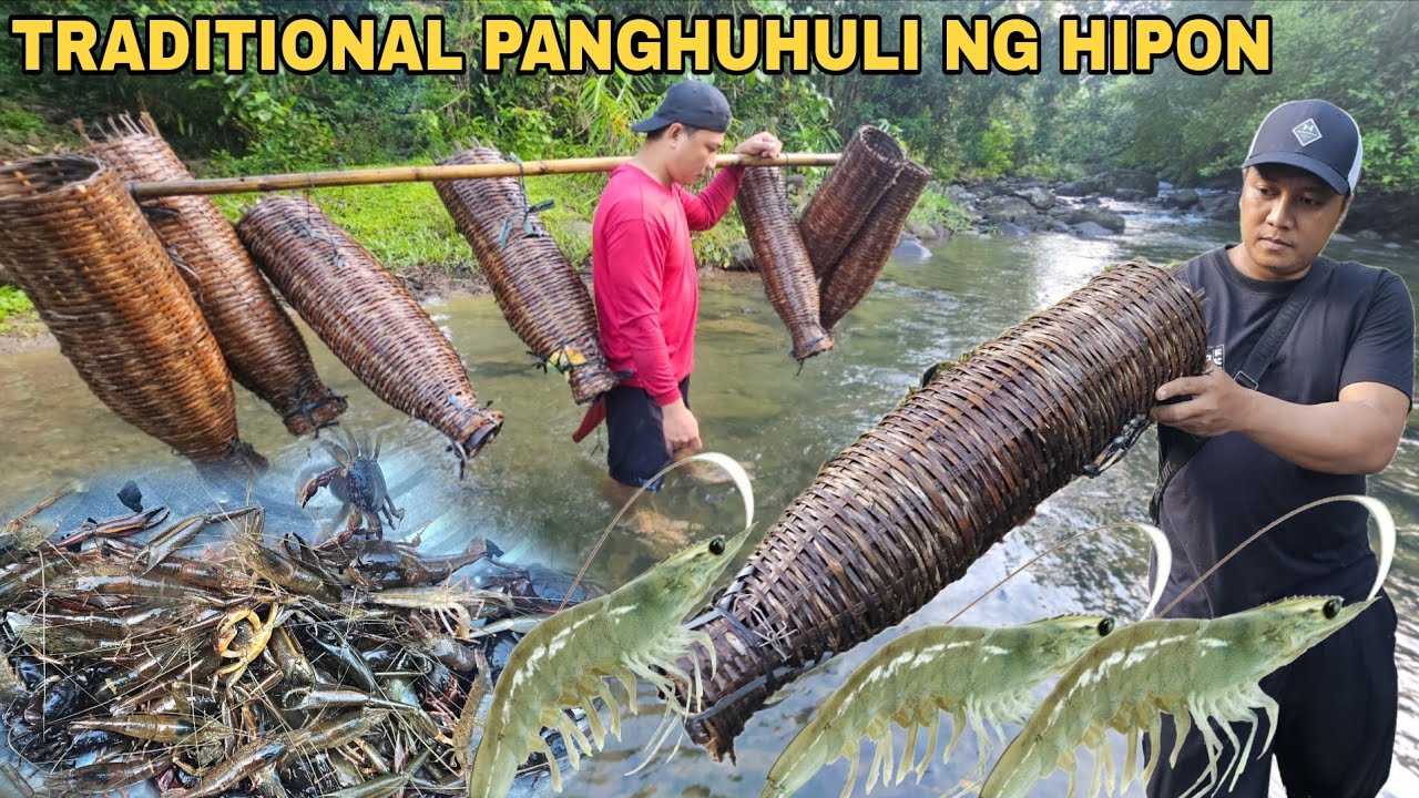 Jackpot sa huli Fresh native  na hipon nahuli sa malinis na Ilog