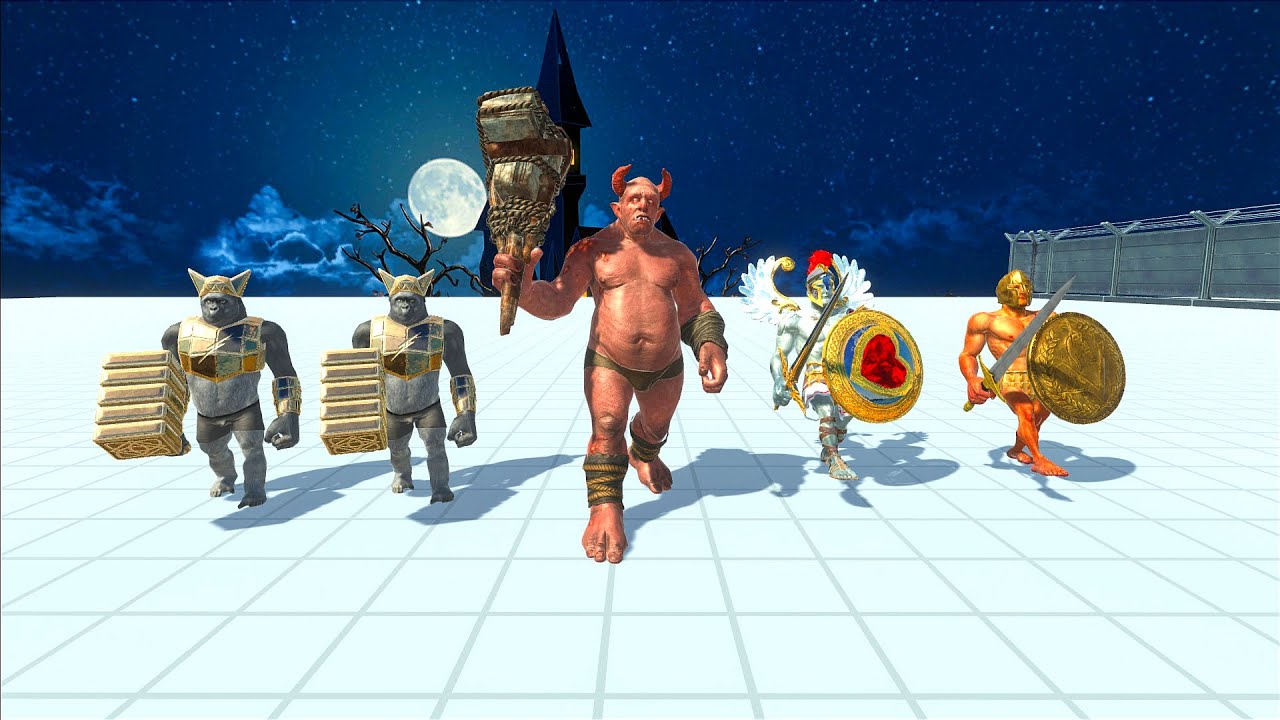 OGRE LORD WITH ACHILLES & GHOR HAMMER VS FACTION - Animal Revolt Battle Simulator