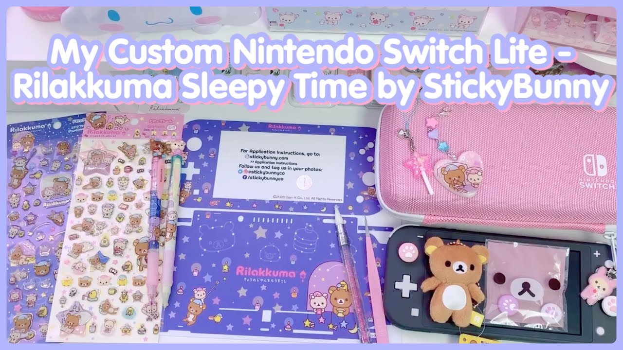 My Custom Nintendo Switch Lite - Rilakkuma Sleepy Time by StickyBunny!!!