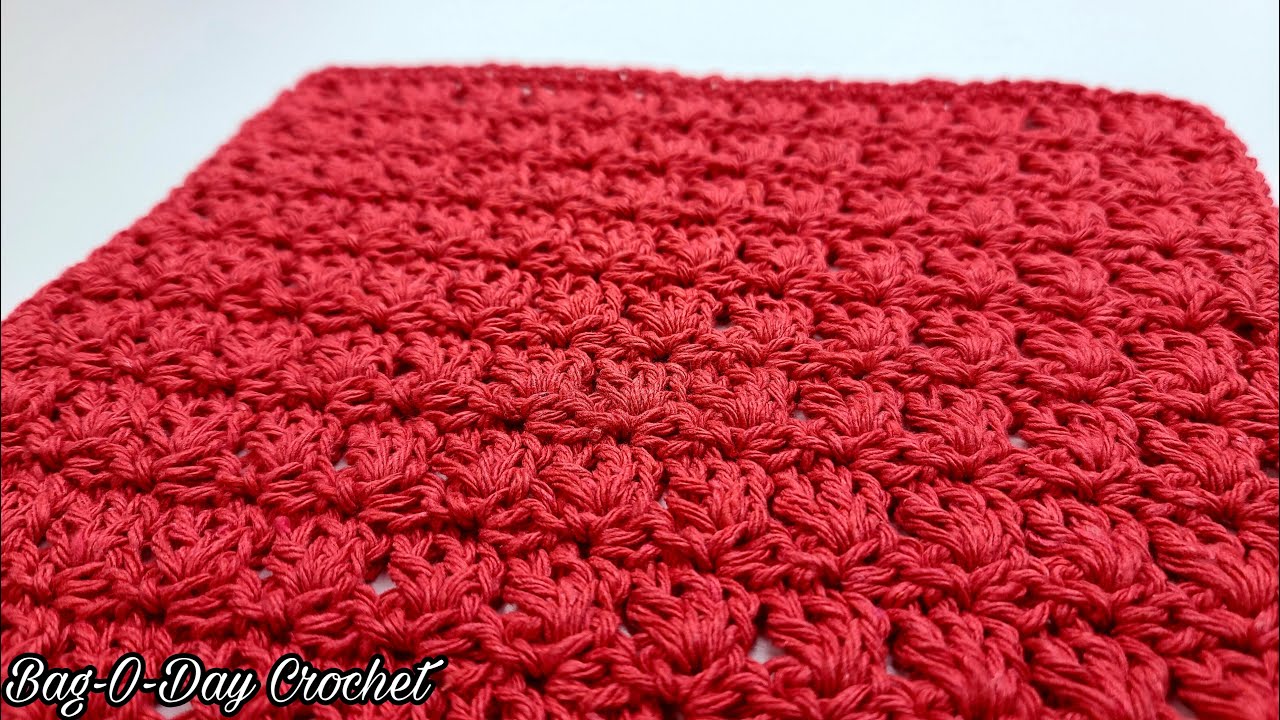 Easy Crochet Wash Cloth Tutorial