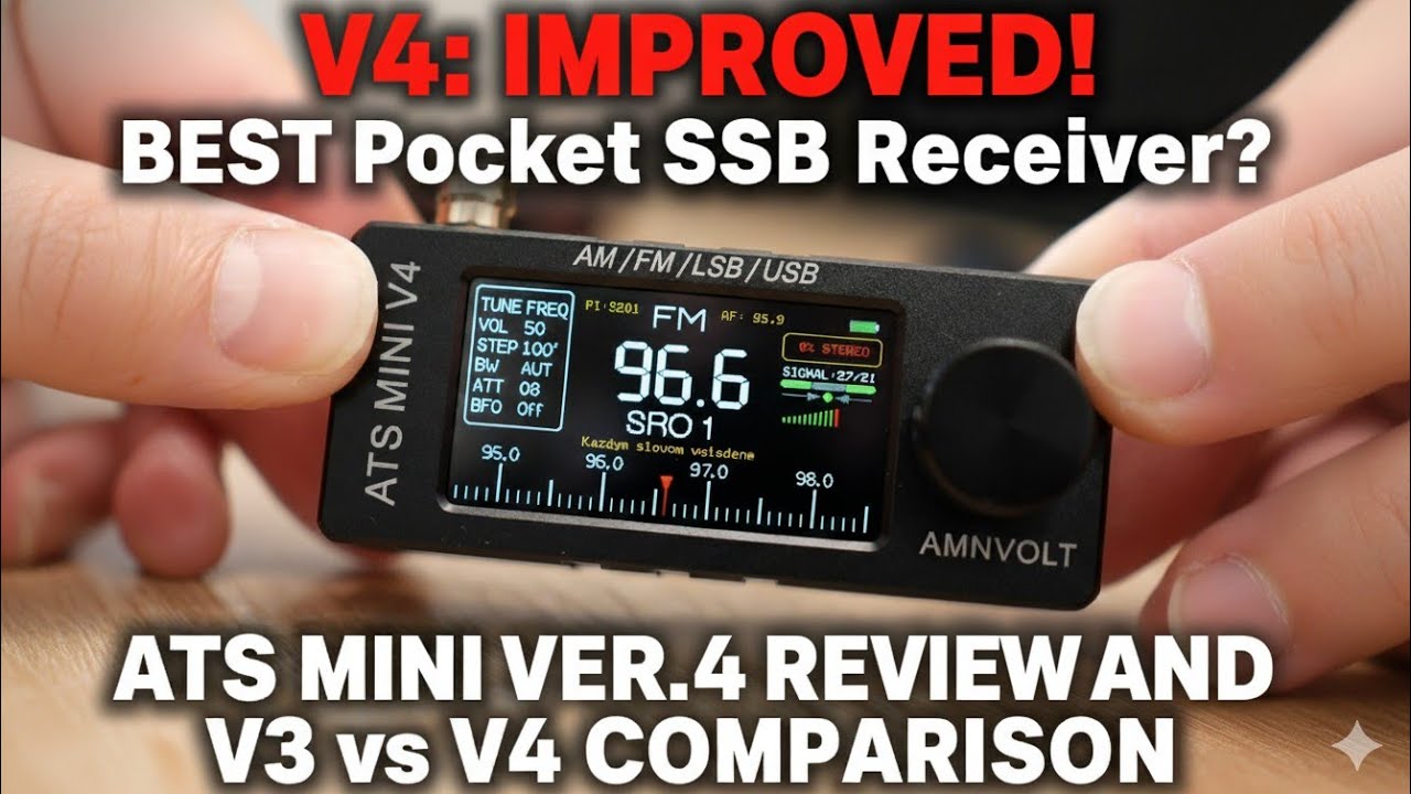 ATS Mini Ver.4: ЛУЧШИЙ карманный SSB-приёмник? (Обзор и сравнение V3 и V4)