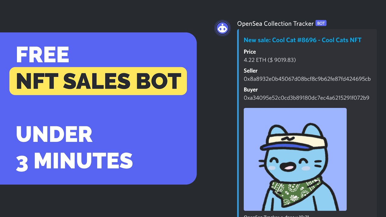 NFT Sales Discord Bot | How To Set Up OpenSea Sales, Listings and Statistics Tracker | ostbot.xyz