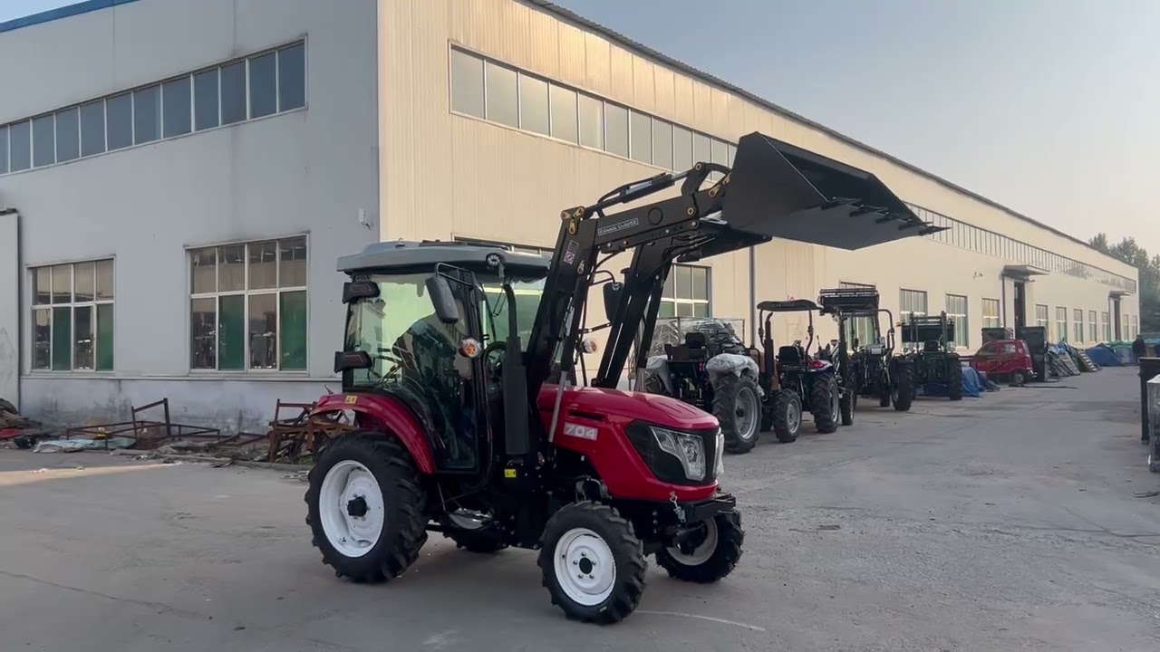 Mini tractor, four-wheel agricultural tractor, compliant with CE and Euro 5 emission standards.