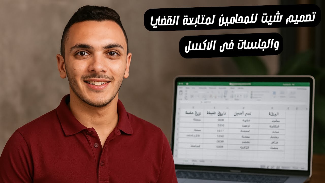 تصميم شيت للمحامين لمتابعة القضايا والجلسات فى الاكسل