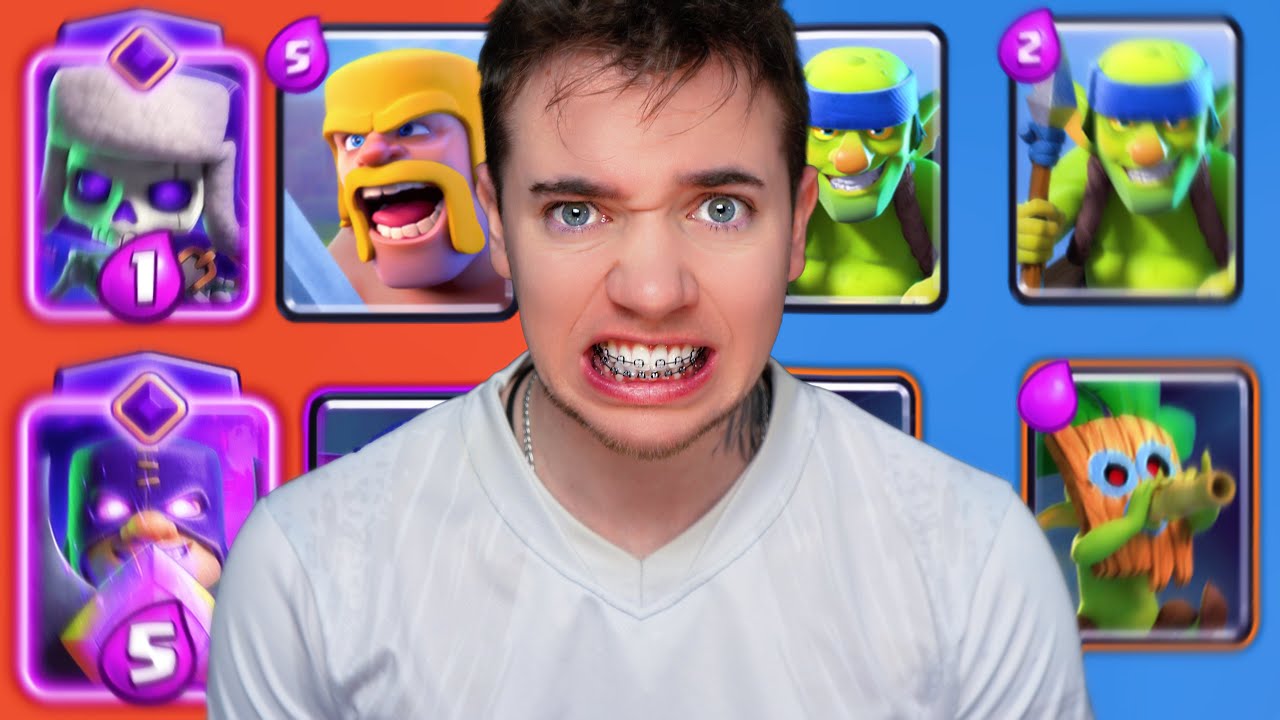 ASMR MAIS SI JE PERDS JE MAXES MON DECK ( clash royale )