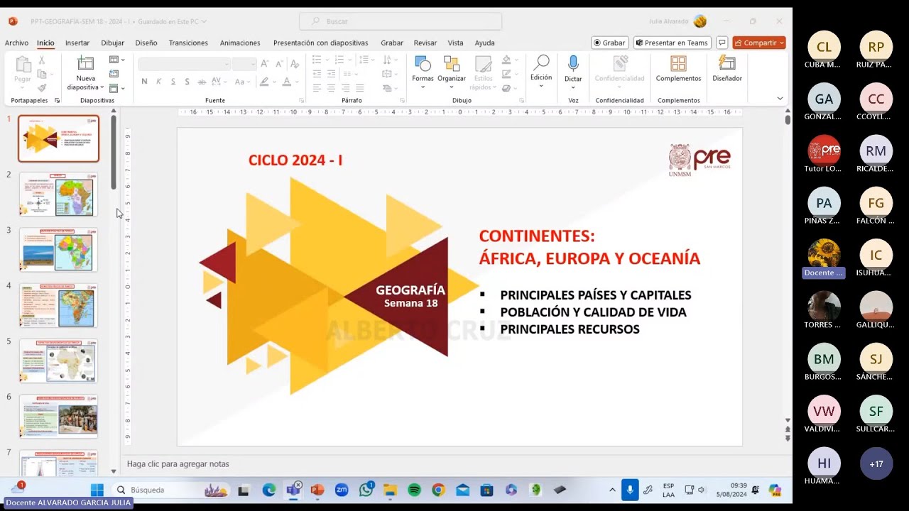 Geografía/Cívica - Semana 18 - Pre San Marcos Ciclo 2024-I (Nuevo Ciclo)