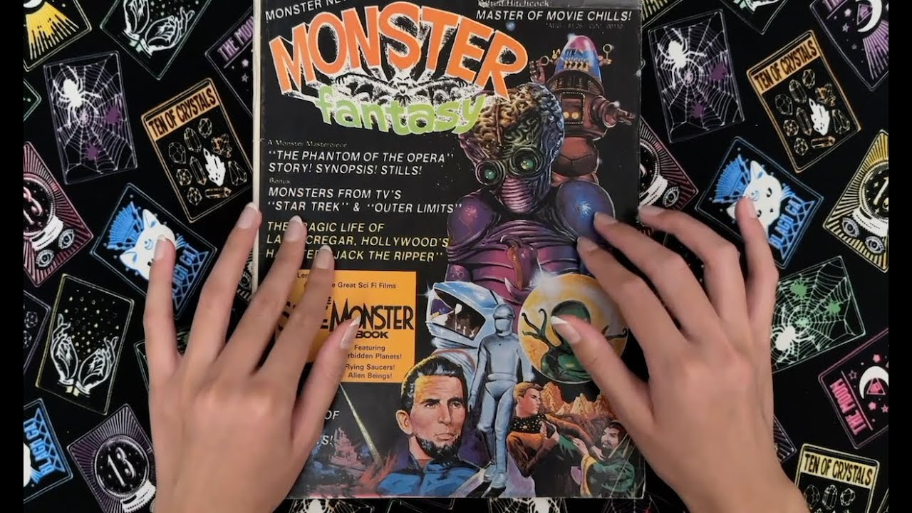 ✨🚀👽✌️ whisper ASMR Monster Fantasy Magazine 1975 flip through ✨ Aliens in TV & film 🪐🛸✨