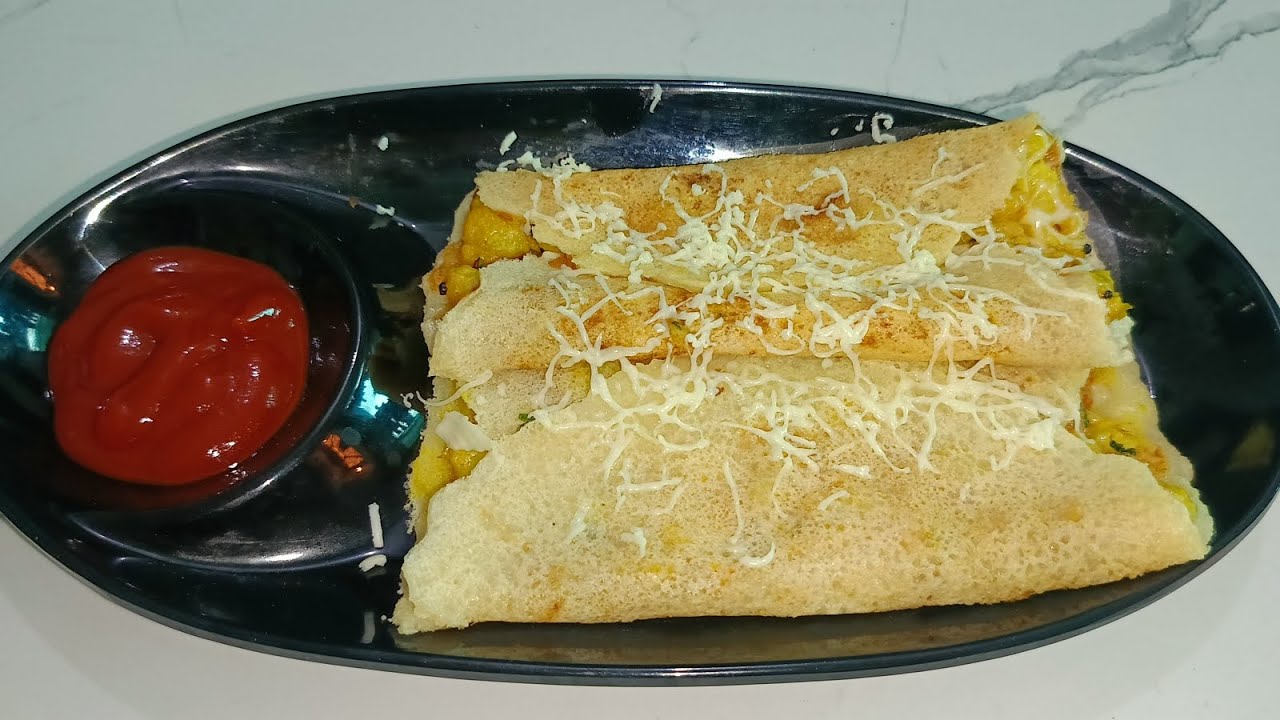 Cheesy and creamy rawa masala dosa recipe | Dosa recipe | #youtube 
