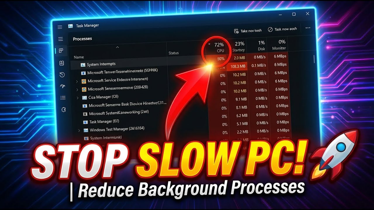 🔥 How to Reduce Background Processes in Windows 11 & 10 (Safe & Effective)