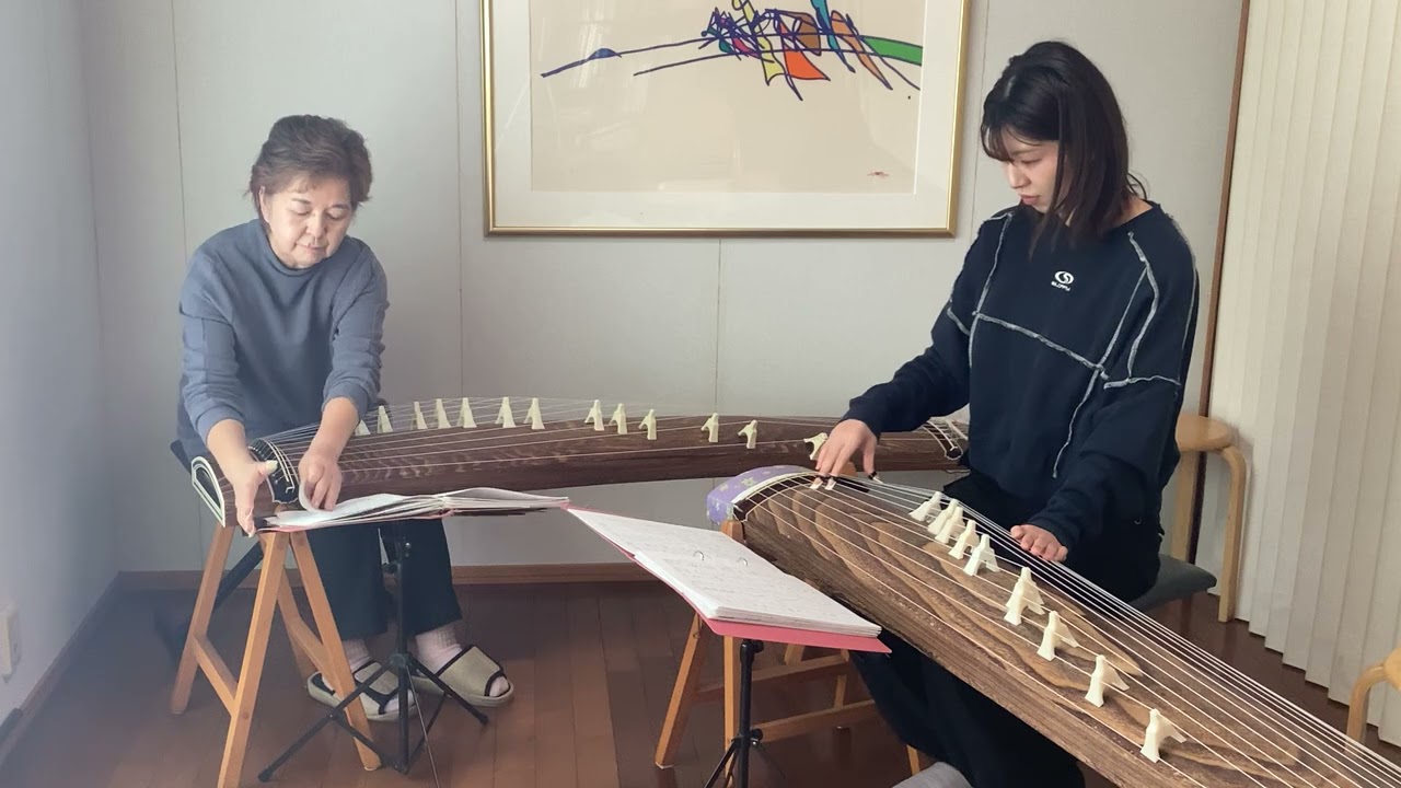 箏二重奏「雪はな」Japanese KOTO duo「Yukihana」Koto-studio仁