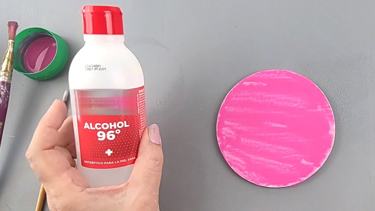 MIRA lo que PASA cuando usas PINTURA y ALCOHOL 😮 Manualidades -  DIY - Artesanato - Arte en casa