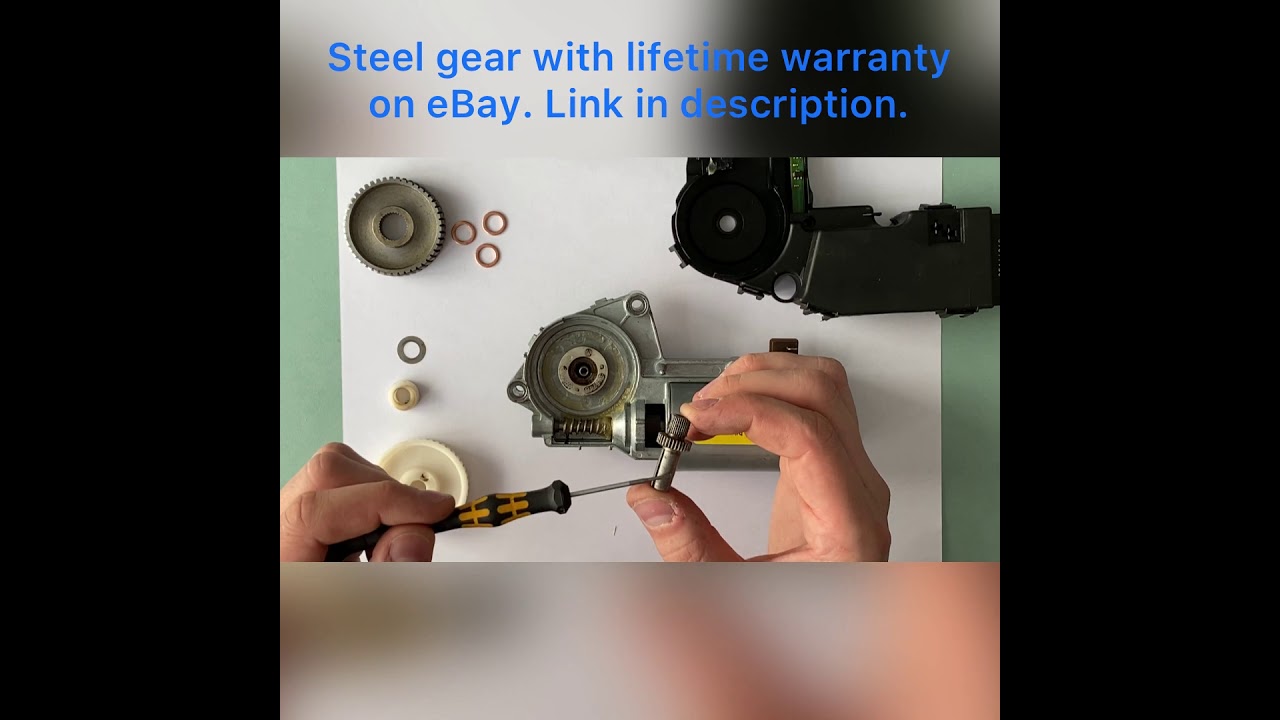 VW EOS sunroof motor repair / steel gear replacement
