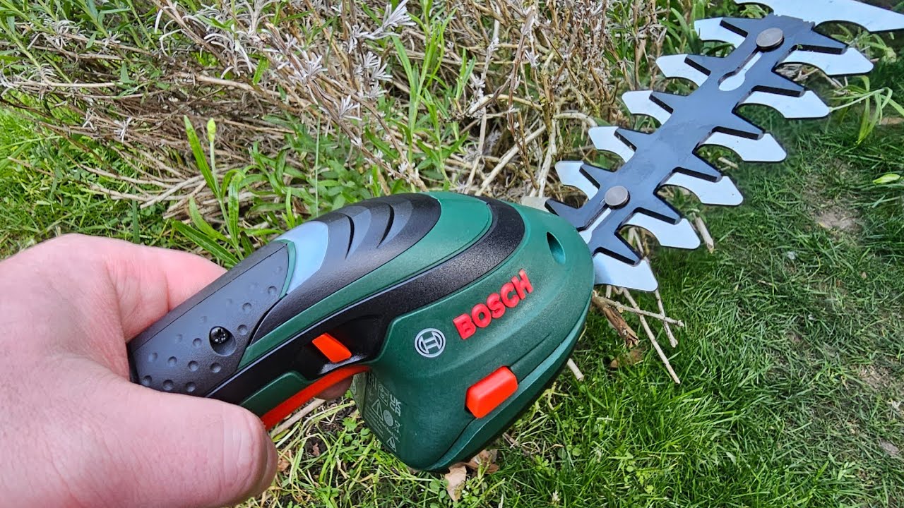 Bosch Cordless Edging Shear Set Isio - Unboxing and testing