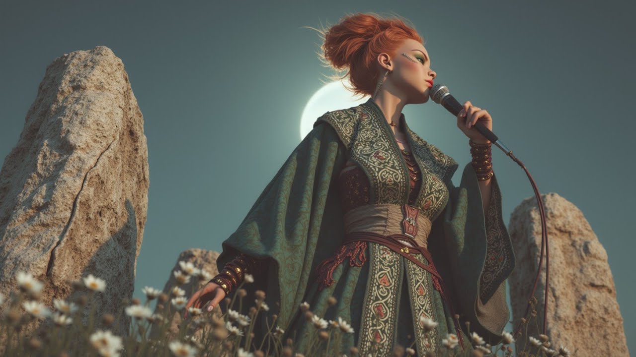 Relaxing Celtic Melodies | A Mystical Night with an Enchanting Singer by Moonlight | Peaceful Music