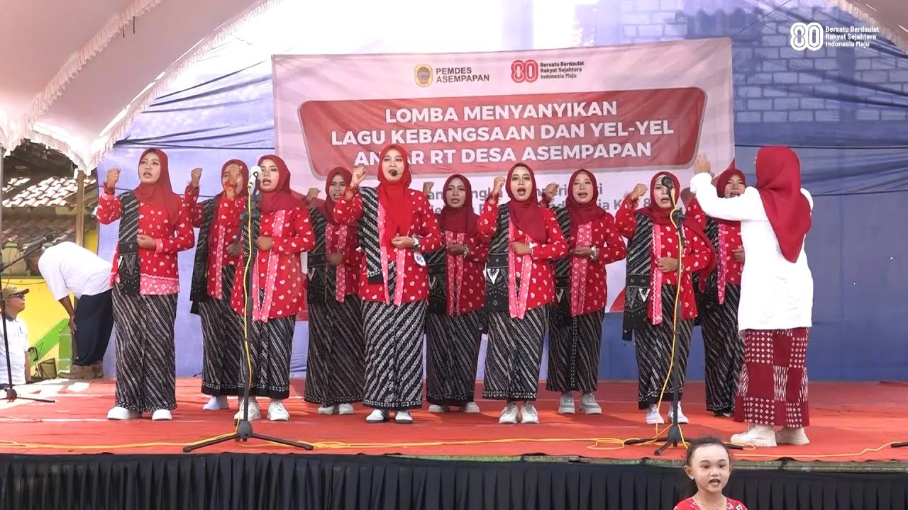 RT 01 RW 01 (Lomba Menyanyikan Lagu Kebangsaan dan Yel-yel Antar RT Desa Asempapan)