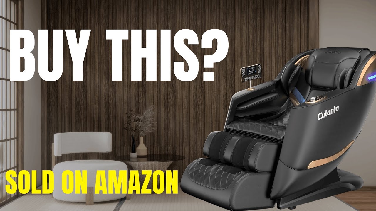 Culanta Massage Chair Full Body, Zero Gravity SL-Track Shiatsu Massage Recliner Chair with Body Scan