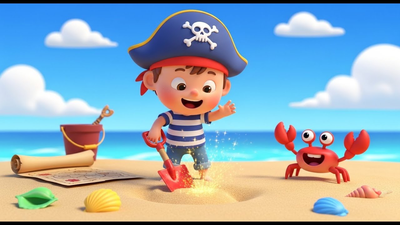 Pirate Treasure Counting Voyage for Kids | Counting Song, Number Nursery Rhyme & Baby Songs 🏴‍☠️