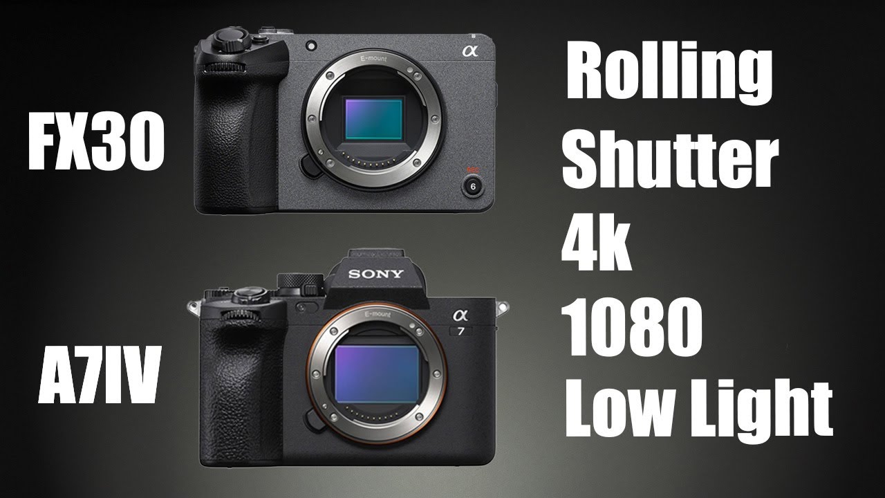 Sony FX30 vs Sony A7IV - Rolling Shutter, 4k, 1080, Slow Motion, Low Light Compared