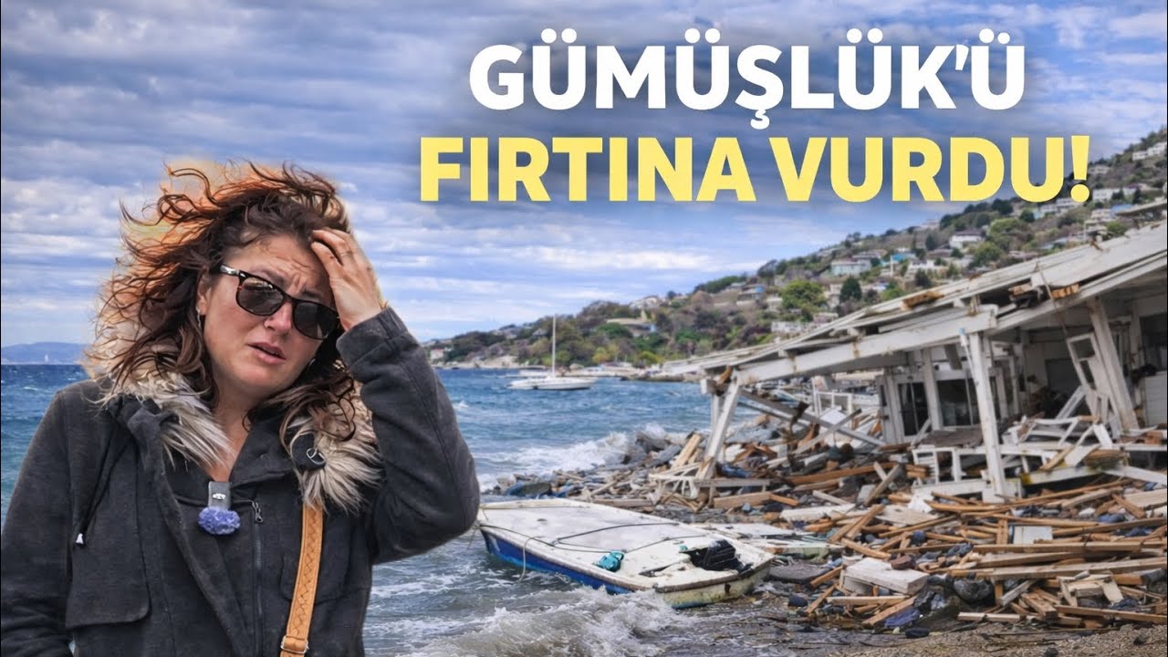 GÜMÜŞLÜK’Ü FIRTINA VURDU!