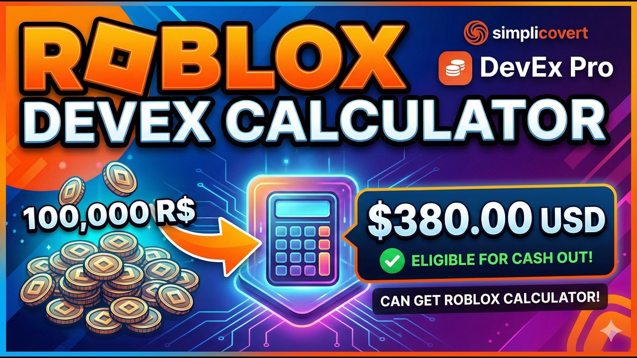Roblox DevEx Calculator With Tax | Convert Robux to USD (2026)